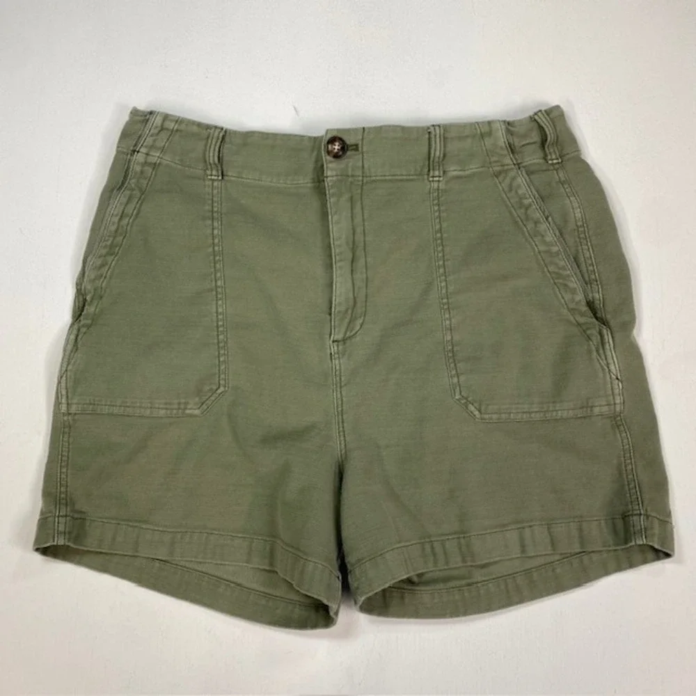 Faherty Brand Olive Green Utility Patch Pocket Shorts Mens 32 WBS2304FTG Stretch